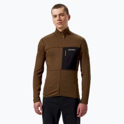 Bluza polarowa męska Berghaus Ridge-Hiker. Brązowe bluzy męskie Berghaus, m, bez wzorów, z polaru, bez kaptura, trekkingowe. Za 439.99 zł.