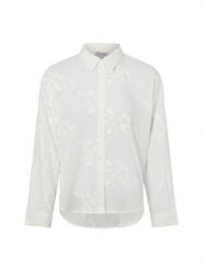 More & More Damska bluzka koszulowa Kobiety biały jednolity, 40. Białe bluzki damskie More & More, bez wzorów, z bawełny, bez kołnierzyka, bez ramiączek. Za 479.95 zł.