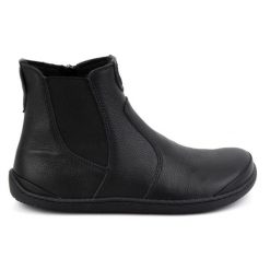 Olivier Damskie buty barefoot sztyblety z zamkiem ocieplane 1263 czarne. Czarne półbuty damskie bez wzorów, ze skóry, biznesowe, bez obcasa, bez zapięcia. Za 559.87 zł.