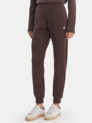Guess Spodnie dresowe V4YB08 KCAY2 Brązowy Regular Fit. Brązowe spodnie dresowe damskie Guess, xxs, z aplikacjami, z dresówki. Za 379.99 zł.