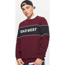Bluza z napisem - Bordowy. Czerwone bluzy damskie Cropp, z napisami. Za 99.99 zł.