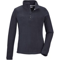 Bluza dziewczęca Killtec KSW 188 GRLS FLC SHRT. Czarne bluzy dla dziewczynek KILLTEC, bez wzorów, bez ramiączek, bez kaptura. W wyprzedaży za 71.99 zł.