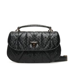 Torebka Guess. Czarne torebki do ręki damskie Guess, z aplikacjami, klasyczne, bez dodatków. Za 349.99 zł.