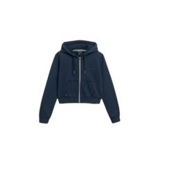 Damska bluza z kapturem zapinana na zamek Superdry Essential. Niebieskie bluzy damskie Superdry., xs, bez wzorów, z dresówki, z kapturem. Za 322.70 zł.