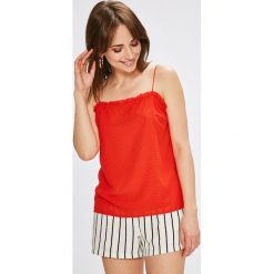 Vero Moda - Top Gabrielle. Szare topy damskie Vero Moda, z materiału, bez rękawów. W wyprzedaży za 59.90 zł.
