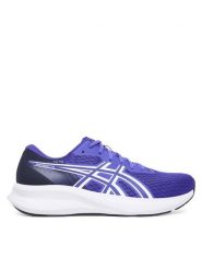Asics Buty do biegania Patriot 14 1011C050 Niebieski. Niebieskie buty sportowe męskie Asics, z meshu, bez zapięcia, do biegania. Za 299.99 zł.