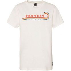 T-shirt chłopięcy PROTEST PERCY JR. Brązowe t-shirty dla chłopców Protest, bez wzorów, z dresówki, bez ramiączek. Za 69.90 zł.