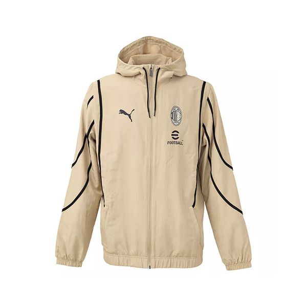 Kurtka Prematch Milan AC 2024/25. Białe kurtki męskie Puma, s, bez wzorów, z materiału. Za 299.95 zł.