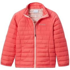 Kurtka turystyczna dla dzieci Columbia Powder Lite. Czerwone kurtki i płaszcze dla dziewczynek Columbia, bez wzorów, z poliesteru, bez kaptura. Za 216.70 zł.