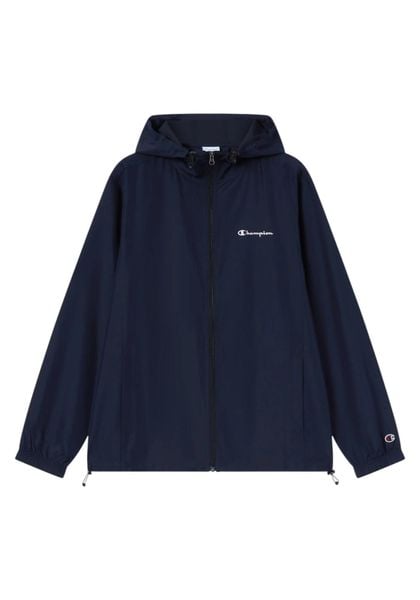 Kurtka męska Champion Windbreaker, wodoodporna, z kapturem. Niebieskie kurtki męskie Champion, m, bez wzorów, z materiału, klasyczne, z kapturem. Za 148.99 zł.