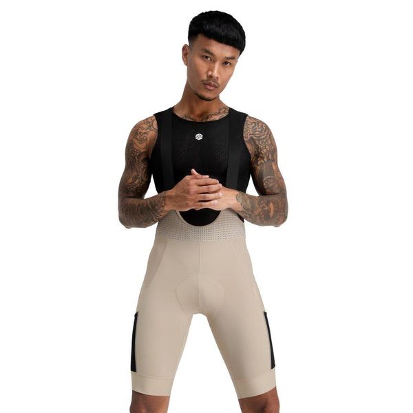 Spodenki rowerowe Gravel męskie SIROKO Rocket. Brązowe buty sportowe męskie SIROKO, l, bez wzorów, z materiału. Za 381.00 zł.