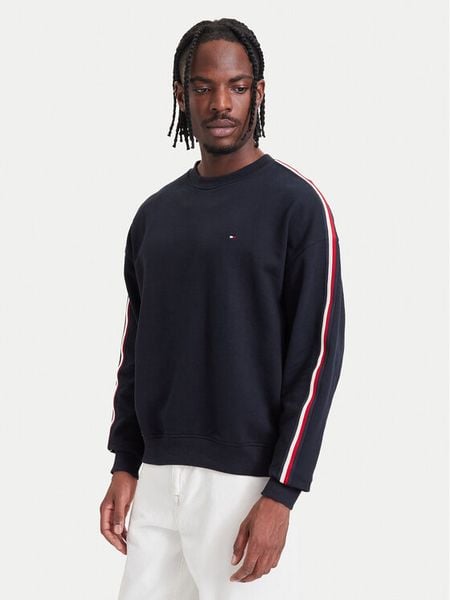 Tommy Hilfiger Bluza UM0UM03943 Granatowy Regular Fit. Niebieskie bluzy męskie Tommy Hilfiger, m, bez wzorów, bez kaptura. Za 369.99 zł.