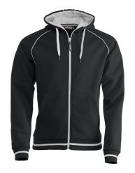 Clique Gerry Bluza z kapturem unisex w splot strukturalny, szczotkowane wnętrze. Czarne bluzy męskie CLIQUE, xl, bez wzorów, z bawełny, z kapturem. Za 273.74 zł.