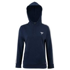 Bluza damska z kapturem Tecnifibre. Niebieskie kurtki sportowe damskie TECNIFIBRE, bez wzorów, z kapturem, tenisowe. W wyprzedaży za 230.00 zł.