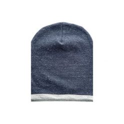 DRESOWA CZAPKA BEANIE GRANATOWY MELANŻ. Niebieskie czapki i kapelusze damskie Cadoaccessories, z bawełny. Za 49.00 zł.