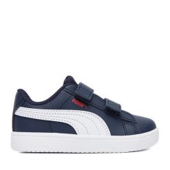 Sneakersy Puma. Niebieskie trampki i tenisówki chłopięce Puma, bez wzorów, bez zapięcia. Za 119.99 zł.