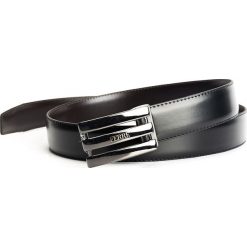 Gianfranco Ferre Pasek "Reversible". Czarne paski damskie Inni producenci, bez wzorów, ze skóry. Za 99.00 zł.