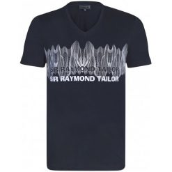 Sir Raymond Tailor T-Shirt Męski Buggy M Ciemny Niebieski. Niebieskie t-shirty męskie marki Sir Raymond Tailor, z nadrukiem, z kontrastowym kołnierzykiem. Za 49.00 zł.