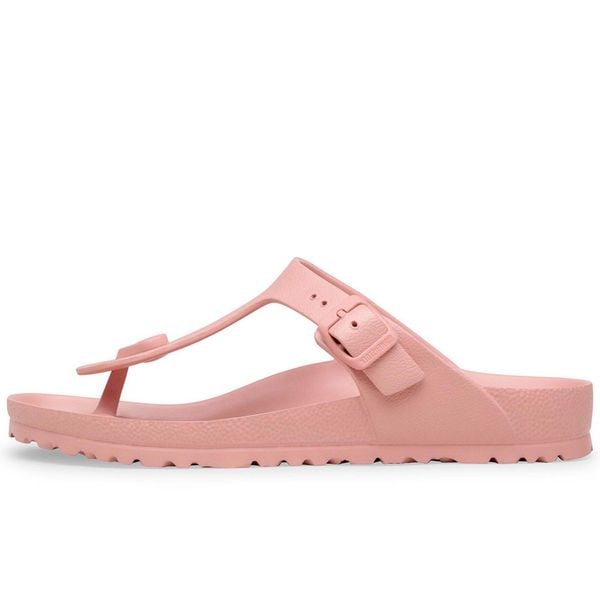 Klapki Birkenstock Gizeh Eva Damskie. Czerwone klapki damskie Birkenstock, bez wzorów, z materiału, bez obcasa. Za 319.00 zł.