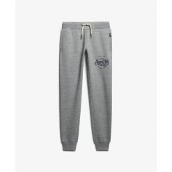 Damskie spodnie dresowe Superdry Premium Script Entry. Szare spodnie dresowe damskie Superdry., s, bez wzorów, z dresówki. Za 285.00 zł.