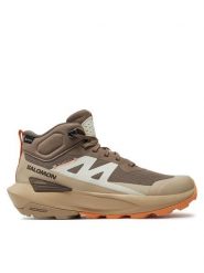 Salomon Trekkingi Elixir Activ Mid Gore-Tex L47457200 Beżowy. Brązowe trekkingi damskie Salomon, trekkingowe, gore-tex. Za 629.99 zł.