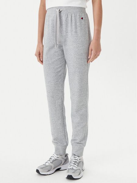 Champion Spodnie dresowe 118101 Szary Slim Fit. Szare spodnie dresowe damskie Champion, s, bez wzorów, z bawełny. Za 79.99 zł.