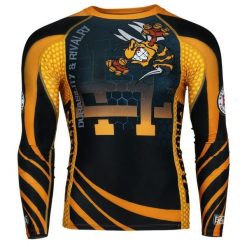 Koszulka sportowa męska Rashguard do MMA EXTREME HOBBY ANGRY WASP. Czarne koszulki sportowe męskie EXTREME HOBBY, m, bez wzorów, z bawełny, bez kołnierzyka, bez ramiączek, do biegania. Za 209.00 zł.