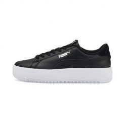 Buty do chodzenia damskie Puma Lily Platform. Czarne obuwie sportowe damskie Puma, bez wzorów, z materiału, trekkingowe. Za 299.00 zł.