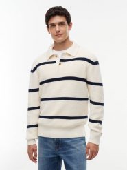 Tommy Hilfiger Swetry Mężczyźni Bawełna (100%) biały, XL. Białe swetry przez głowę męskie Tommy Hilfiger, m, bez wzorów, z bawełny, bez kołnierzyka. Za 569.95 zł.