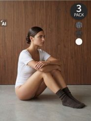 Skarpetki z domieszką wełny 3 pack - wielobarwny. Skarpety damskie Sinsay, bez wzorów, z wełny. Za 15.99 zł.
