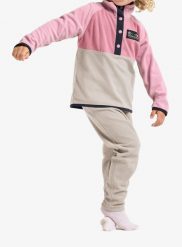 Bluza dziewczęca Didriksons Monte Half BU 5. Czerwone bluzy dla dziewczynek Didriksons, bez wzorów, z materiału, bez ramiączek, bez kaptura. Za 188.00 zł.