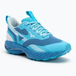 Buty do biegania damskie Mizuno Wave Rider TT 2. Niebieskie obuwie sportowe damskie Mizuno, bez wzorów, do biegania, mizuno wave. Za 769.99 zł.