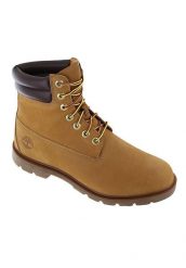 Trapery męskie, 6 In Basic Boot. Brązowe śniegowce i trapery męskie Timberland, z materiału, sportowe, bez zapięcia. Za 599.00 zł.