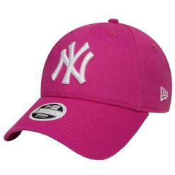Damska czapka z daszkiem New Era MLB New York Yankees. Czerwone czapki i kapelusze damskie New Era, bez wzorów, z bawełny, eleganckie. Za 109.99 zł.