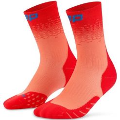 Damskie skarpety kompresyjne sportowe do połowy łydki CEP Core Run. Czerwone skarpety damskie CEP, bez wzorów, z elastanu. Za 84.00 zł.