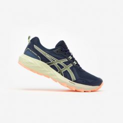 Buty do biegania w terenie damskie ASICS Gel-Kanaku 5. Niebieskie obuwie sportowe damskie Asics, bez wzorów, z meshu, do biegania. W wyprzedaży za 329.99 zł.