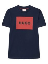 HUGO T-Shirt G00572 S Granatowy Regular Fit. Niebieskie t-shirty dla chłopców Hugo, bez wzorów, z bawełny, bez ramiączek. Za 164.99 zł.