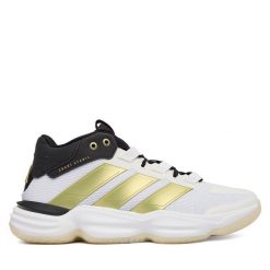 Buty halowe adidas. Białe buty sportowe męskie Adidas, bez zapięcia. Za 479.99 zł.