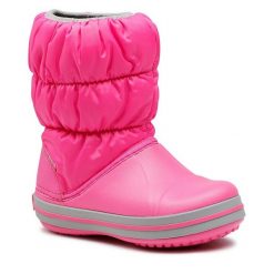 Śniegowce Crocs. Czerwone śniegowce dziewczęce Crocs, bez zapięcia. Za 199.99 zł.