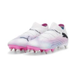 Buty piłkarskie Puma Future 7 Ultimate MxSG. Białe buty sportowe męskie Puma, bez zapięcia, do piłki nożnej. Za 701.99 zł.