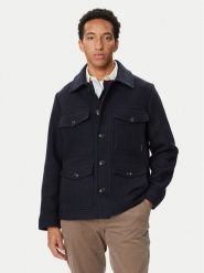 Tommy Hilfiger Kurtka koszulowa MW0MW44798 Granatowy Regular Fit. Niebieskie kurtki męskie Tommy Hilfiger, m, bez wzorów, z wełny, bez kaptura. Za 1,443.99 zł.