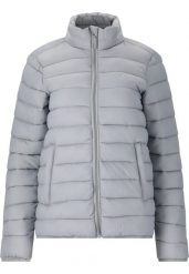 Damska kurtka puchowa Whistler Arubi. Szare kurtki damskie Whistler, l, bez wzorów, z materiału, bez kaptura. Za 268.00 zł.