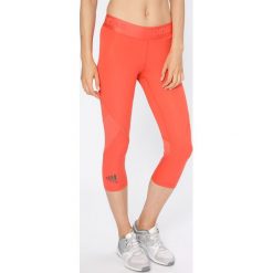 Adidas Performance - Legginsy. Różowe legginsy damskie adidas Performance, z dzianiny. W wyprzedaży za 129.90 zł.