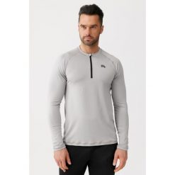 Koszulka do biegania męska Rough Radical Player szybkoschnąca z długim rękawem. Szare koszulki sportowe męskie ROUGH RADICAL, m, bez wzorów, bez kołnierzyka, bez ramiączek, do biegania. Za 97.44 zł.