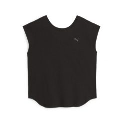 Koszulka Sportowa Damska Puma Studio Foundations. Czarne koszulki sportowe damskie Puma, l, bez wzorów, z materiału, bez kołnierzyka, bez ramiączek. Za 119.99 zł.
