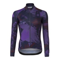 Flower Jersey LS Performance Women. Fioletowe koszule damskie AGU, bez wzorów, z jersey, bez kołnierzyka, bez ramiączek. Za 506.75 zł.