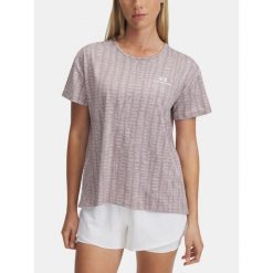 T-Shirt Damski Under Armour Koszulka Sportowa Szybkoschnąca. Szare koszulki sportowe damskie Under Armour, bez wzorów, bez kołnierzyka, bez ramiączek, na fitness i siłownię. W wyprzedaży za 156.69 zł.