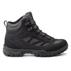 Trekkingi ECCO. Czarne obuwie sportowe damskie ecco, bez wzorów, z gore-texu, trekkingowe. Za 609.99 zł.