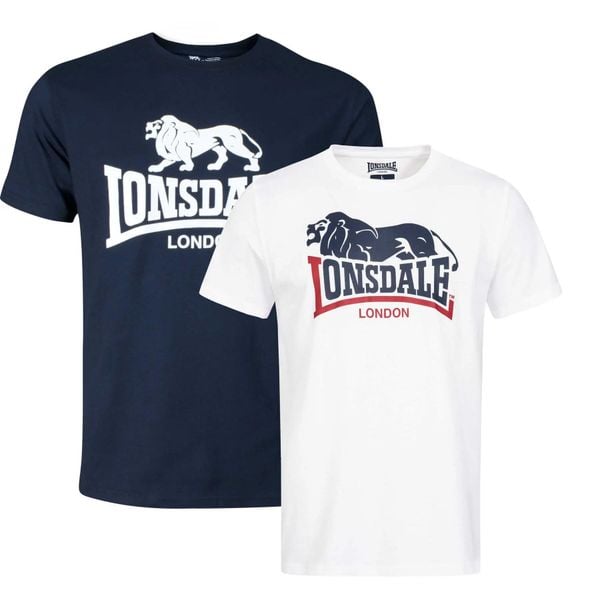 Koszulka damska Lonsdale Loscoe. Białe t-shirty damskie Lonsdale, xl, bez wzorów, z bawełny, bez kołnierzyka. Za 183.00 zł.