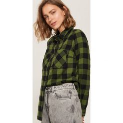 Koszula w kratę - Khaki. Brązowe koszule damskie House. Za 39.99 zł.